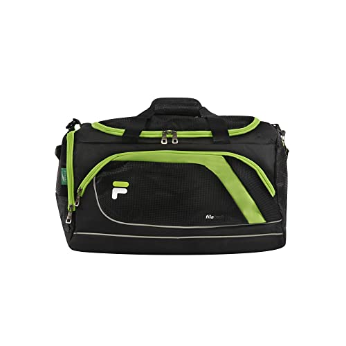 Fila Advantage 19" Sport Duffel Bag, Black Neon, Black Neon, Advantage 19" Sport Duffel Bag, 19" Duffel - Image 2