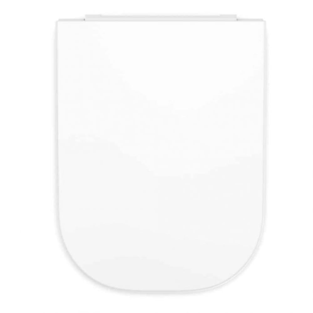 Roca The GAP Square STD A801472004 - Tapa y asiento para inodoro con caída amortiguada, blanco, 453,5 x 350 mm