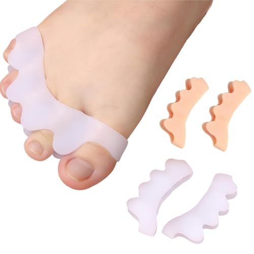 Image of Toe Separators Kids Corrector for Pedicure: Enhanced by Soft Gel Spacers(2 Pairs )
