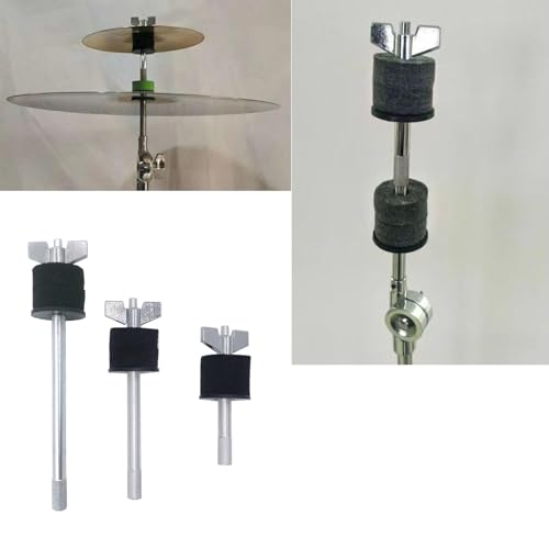Set 3 Pcs Cymbal Stackers metal y plástico miniatura 5