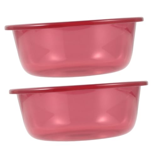 LIFKOME Plastic Tubs Set of 2 Dish Washing Basin Foot Washing Basin Laundry Green