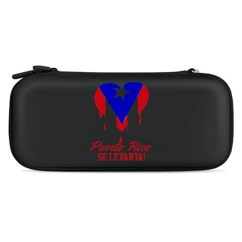 Puerto Rico Se Levanta Hard Shell Travel Case with Rope 15 Game Card Pockets Compatible with Switch Protective Black-Style -  AXEDENRRT845