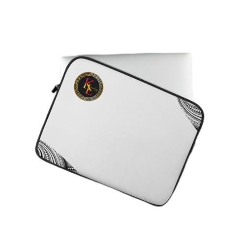 Housse pour ordinateur blanche et rouge Tātau pour protéger votre PC portable au quotidien