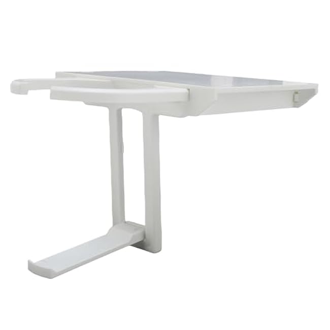 Fold Out Desk Cup Holder with Unique Under Desk Soda Rack Design ABS Stable Space Saving Retractable Table Drink Holder for Home Office Study Areas and Vehicles