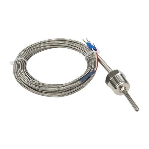 Sensor RTD PT100 FTARP09 de acero inoxidable con sonda de 50mm y cable de alta resistencia