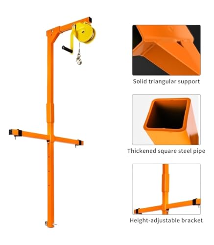 Kit installation climatiseur treuil manuel support unité extérieure portable
