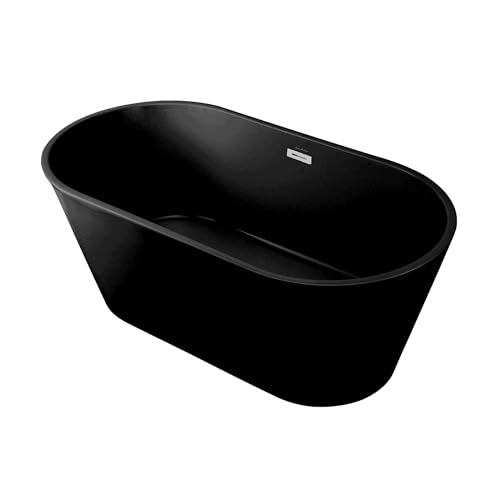 Image of Claire 60 inch Freestanding Bathtub in Matte Black