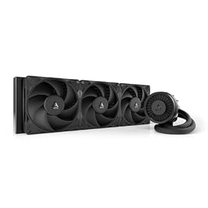 ARCTIC Liquid Freezer III Pro 420 – AIO CPU Cooler, 3 x 140 mm Water Cooling, 38 mm Radiator, PWM Pump, VRM Fan, AMD AM5/AM4, Intel LGA1851/1770 Contact Frame – Black