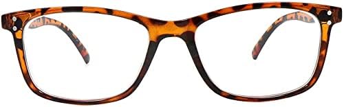 Nearsighted for Distance Myopia Glasses for Men Women Square 2-Pair for Driving 1.0 1.5 (Not Reading Glasses) - Image 3