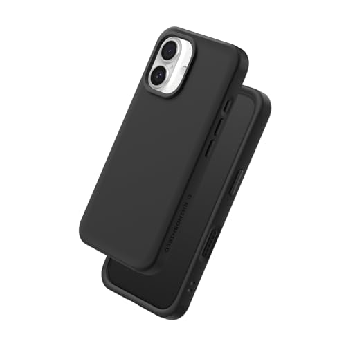 Coque iPhone 16 SolidX RhinoShield renforcée noire premium
