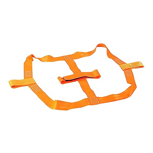 Correa de carga para rueda trasera de motocicleta en poliéster naranja resistente 1