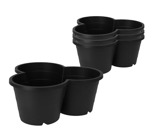 Spetebo Kartoffel und Tomaten Anzucht Pflanzturm 65 x 42 cm - 4er Set - Kunststoff Säulentopf in anthrazit stapelbar - Garten Deko Blumensäule Kräuterbeet Blumentopf Kartoffelturm
