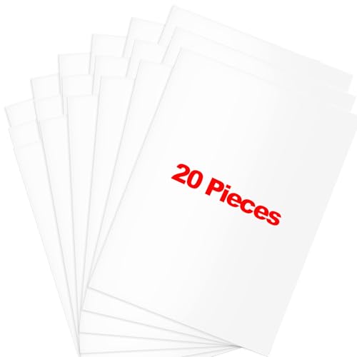 20 Pieces Vinyl Siding Repair Kit, White Self-Adhesive Vinyl Siding Patch Kit for Any Cracks, Holes, or Blemishes on Vinyl Siding, Fence