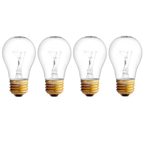 OCS Parts Hatco 02.30.265.00 Replacement Specialty Light Bulbs for Commercial Heat Warmers | 4-Pack | 40W 120V E26 PFTE Coated High Temp Shatter Resistant Specialty Consumer Lamps