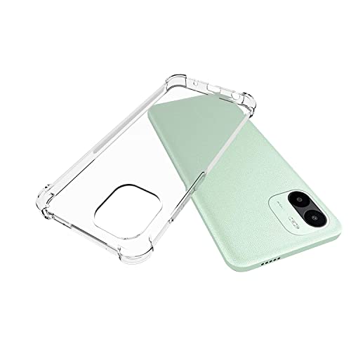 Image of for Redmi A2 2023 Case,Redmi A2 2023 Phone Case Clear Transparent Reinforced Corners TPU Shock-Absorption Flexible Cell Phone Cover for Redmi A2 2023 - Transparent