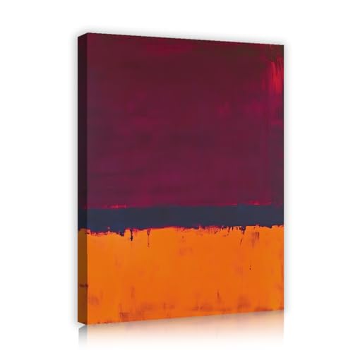 Art mural abstrait moderne violet OSHIONARTE 38x50cm toile avec structure interne