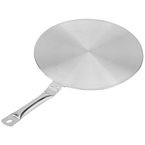 Jrifedptry Placa difusora de calor de cocina, cocina eléctrica, placa convertidora de placa de inducción, utensilios de cocina, horno, sartén, adaptador convertidor de 20 cm