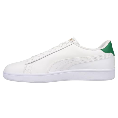 PUMA Mens Smash V2 Leather Lace Up Sneakers Shoes Casual - White3