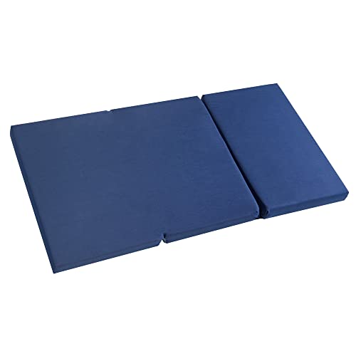 roba Reisebettmatratze - Faltbare Baby Matratze für Reisebett 60 x 120 cm - Faltbare Klappmatratze für Kinderreisebetten - Abnehmbarer Bezug in Blau - Inklusive Tragetasche