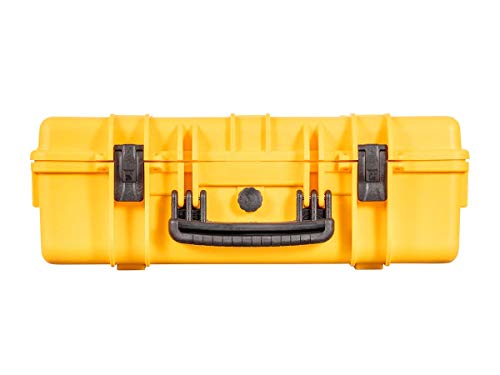 Image of Monoprice Weatherproof Hard Case - 22in x 14in x 8in, Yellow with Customizable Foam, Shockproof, IP67, 20.3 Liter