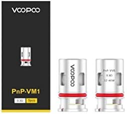VooPoo PnP VM1 Mesh Coil 0.3ohm Atomizer Head Pack of 5 No Nicotine