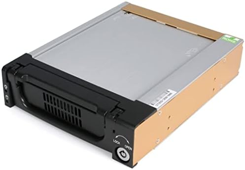 StarTech.com 5.25 in Rugged SATA Hard Drive Mobile Rack Drawer - Aluminum Removable Hard Drive Bay (DRW150SATBK)