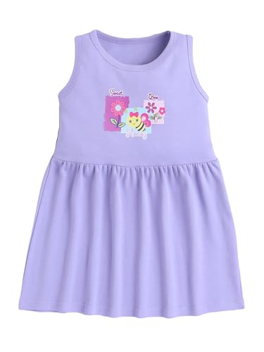 Image of EIO Girls Cotton Frock Dress Combo Pack et | Multicolor Knee Length Casual Dresses for Kids | Soft & Breathable Summer Wear Outfit Frock Set