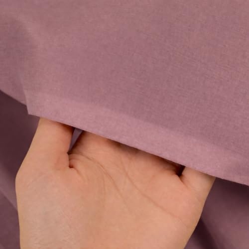 Image of Soimoi Mauve Solid 60 * 60's Cotton Cambric Fabric by the Yard, 56 Inch Wide Light Weight Material Suitable for Kurtis, Blouses, Kids Clothing, Tunics, Dresses and Summer Apparel