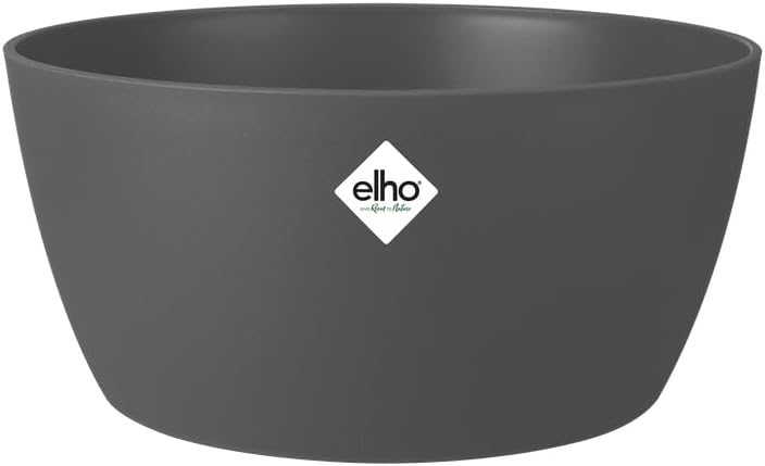 Elho 5761142342500 Flower Bowl, Anthracite, 23 x 23 x 30 cm