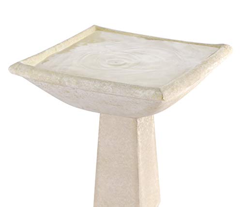 Primrose H52cm Selbourne Cast Stone Bird Bath by Ambienté