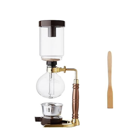 Siphon-Kaffeemaschine mit Mullfilter und Verbrühungsschutz, hohe Temperaturbeständigkeit, für Zuhause, Büro und Clubhouse Siphon-Kaffeemaschine mit Mullfilter und Verbrühungsschutz, hohe Temperaturbeständigkeit, für Zuhause, Büro und Clubhouse