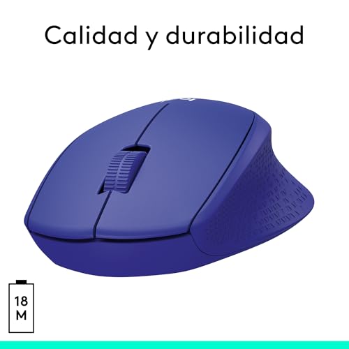 Ratón inalámbrico Logitech M330 con sensor óptico de 1000 dpi y larga batería de 2 años 8