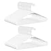 SUPER DEAL 100-pack White Plastic Hangers Premium Quality Ultra Thin Non-Slip Suit Hanger Long Lasting Tubular Clothes Hangers - Wrinkle Free - Space Saving - Heavy Duty (Set of 100) (White)