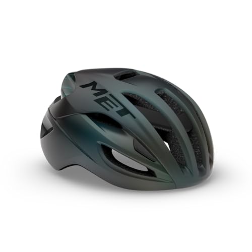 Casco MET Rivale MIPS verde difuminado mat S que elimina la presión y el calor en ruta