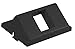 Hubbell IM1KA15BK iSTATION Unloaded Module, Angled, 1 Port, 1.5 Unit, Black
