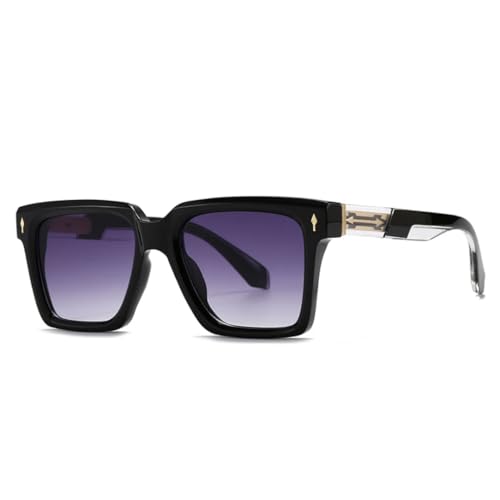 Lunettes de soleil carrées vintage hommes femmes MUTYNE tendance mode verres dégradés UV400