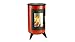 Produktbild WAMSLER Kaminofen Metropolitan, Stahl rot, 7 kW, Kratz- und Abriebfest