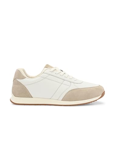 Image of Blue Leather by Centrino Genuine Leather Men's Sneakers | Leather Made Cushioned Insole Comfortable Shoes | Trendy & Stylish Modern Sneakers | Durable TPR Sole (4089)