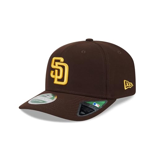 New Era Unisex-Adult MLB Player Replica 9SEVENTY Baseball Team Color Stretch Adjustable Snapback Hat One Size Fits All - San Diego Padres - Brown