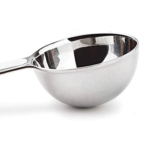 Genérico Cuchara medidora 100pcs / Lot 20ml 304 de Acero Inoxidable de café condimento Cuchara dosificadora 20 ml de Mezcla de Leche en Polvo Suministros cucharilla de café