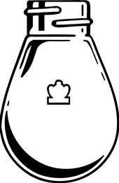 Kimble Chase FLASK RECOVERY 25ML 20-400Threaded Kjeldahl-Shaped Flasks - KMBL