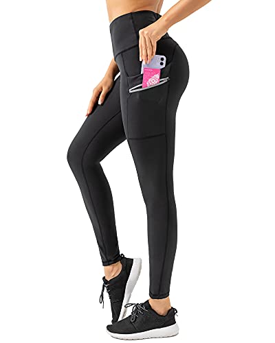Reshe women's yoga pants with pockets full-length workout legging…