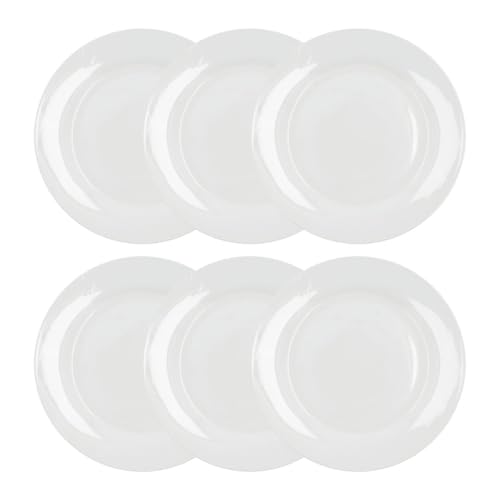 Bidasoa lis Set 6 Platos Llanos Porcelana 26,25cm Porcelana Apto Microondas Apto Frigorífico Apilable