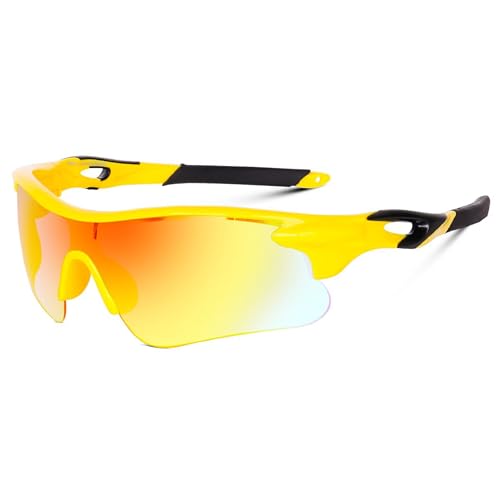 Image of Dervin Non Polarized Oversized Sports Sunglasses for Men Women, Outdoor Cricket Cycling Hiking Fishing Sunglasses