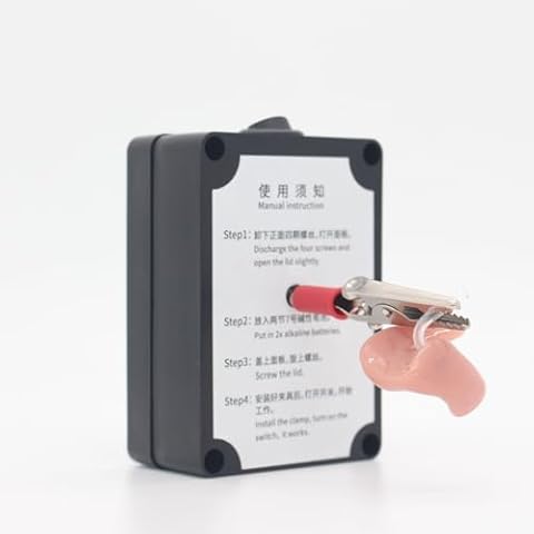3V Gear Motor High Torque Slow Speed Micro Electric Motor Gearbox for Hearing Earmold Made with Clamp Cover
