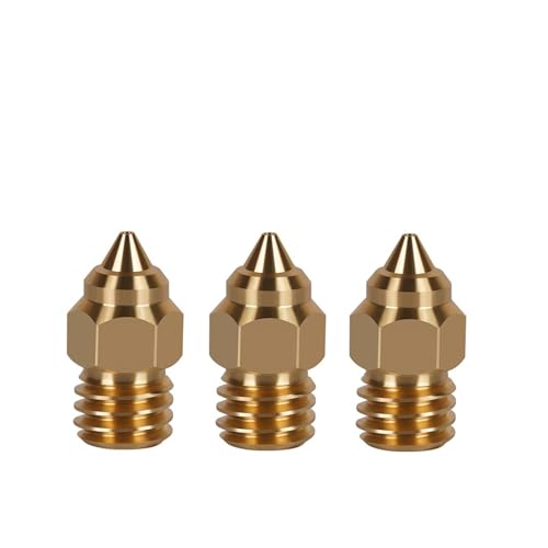 MK8 �m�Y�� CR-6 SE 0.2 .4 .6 .8mm �m�Y���ACR6 CR5 PRO/Ender 3 S1 Pro / CR10 V2 Ender 5 3D �v�����^�[�ɑΉ�(Gold 3pcs,0.4mm)