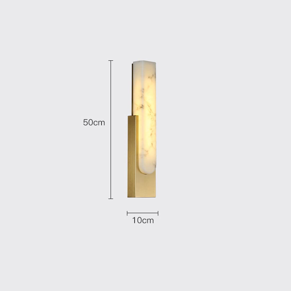 Lampada da Parete a LED da 12W, Illuminazione Moderna dimmerabile per Interni, Ideale per Camera da Letto e Soggiorno, Design Effetto Marmo, Temperatura Colore Regolabile 3000K/450