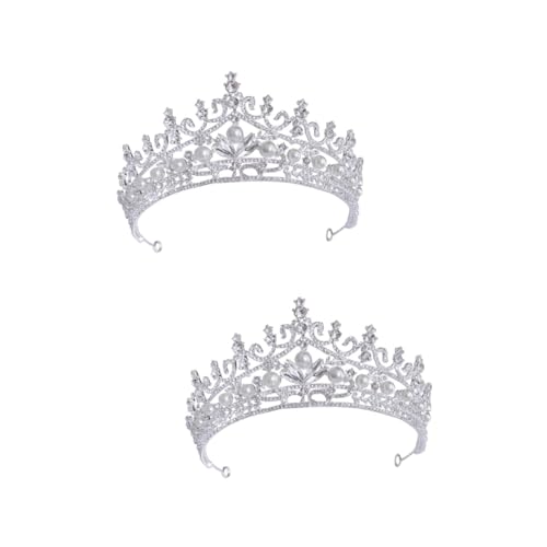Couronne de Mariée et Diadème Mariage en Zinc | Lot de 2 Pièces Accessoires Coiffure
