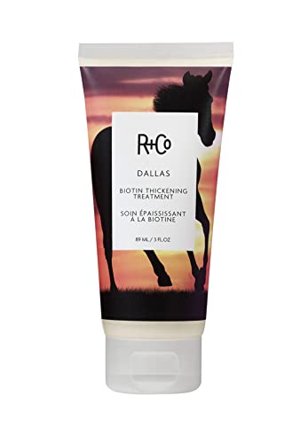 R+Co Dallas Biotin Thickening Treatment | Lasting Volume + Strengthens Hair + Builds Texture | Vegan + Cruelty-Free | 3 Oz