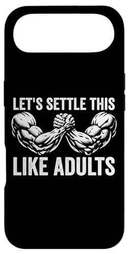 Let's Settle This Like Adult Funny Arm Wrestling �X�}�z�P�[�X iPhone Air �p